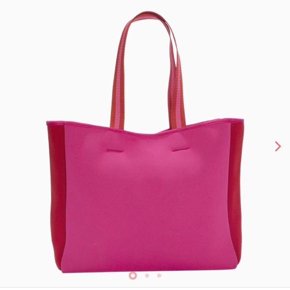 Summersalt Neoprene Summer Beach Bag, New Pink Red Unisex Tote FabFitFun Box - Picture 1 of 11